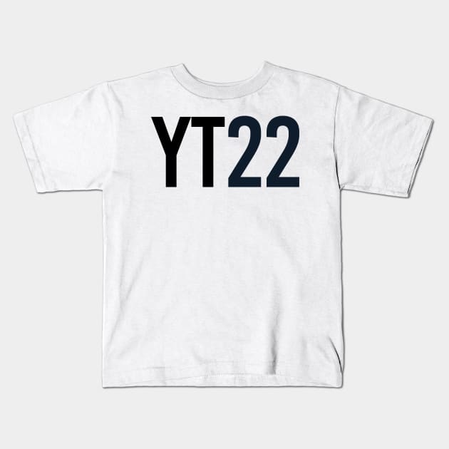 Yuki Tsunoda 22 - Driver Initials and Number Kids T-Shirt by GreazyL